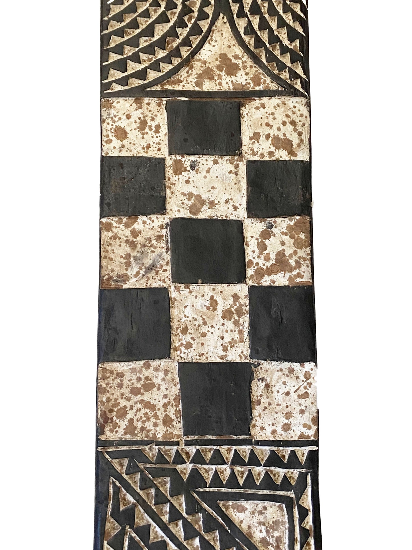 #3576 Large African Bobo Bwa Plank Mask Burkina Faso 78.5" H