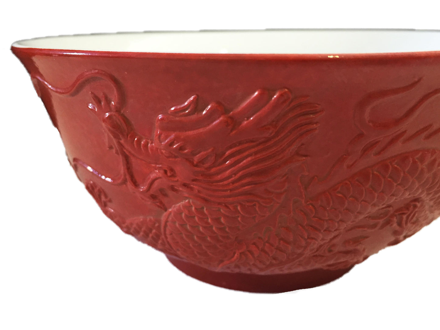 #1218c Chinoiserie Marriage Porcelain Bowls Dragon & Phoenix S/2