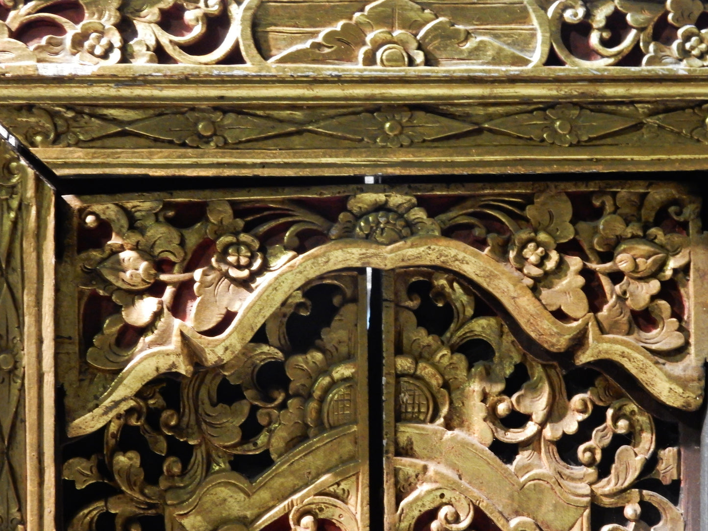 #w18 Old Gilt Wood Wall Decor/ Window/Shrine