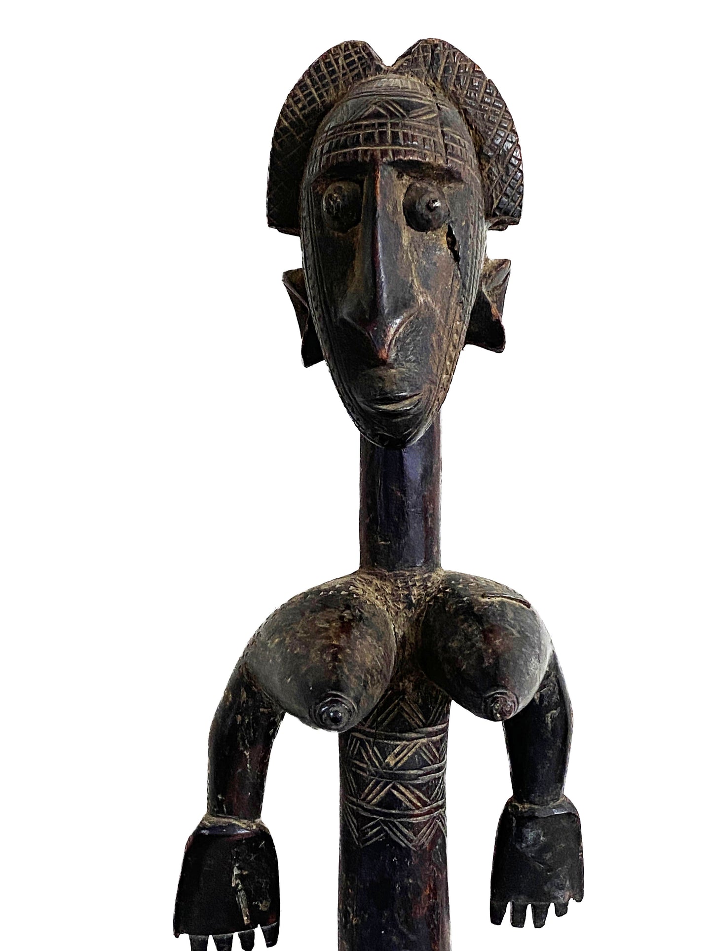 #4327 Old /Rare  Dogon Maternity Female Figure Nommo Mali 24" H