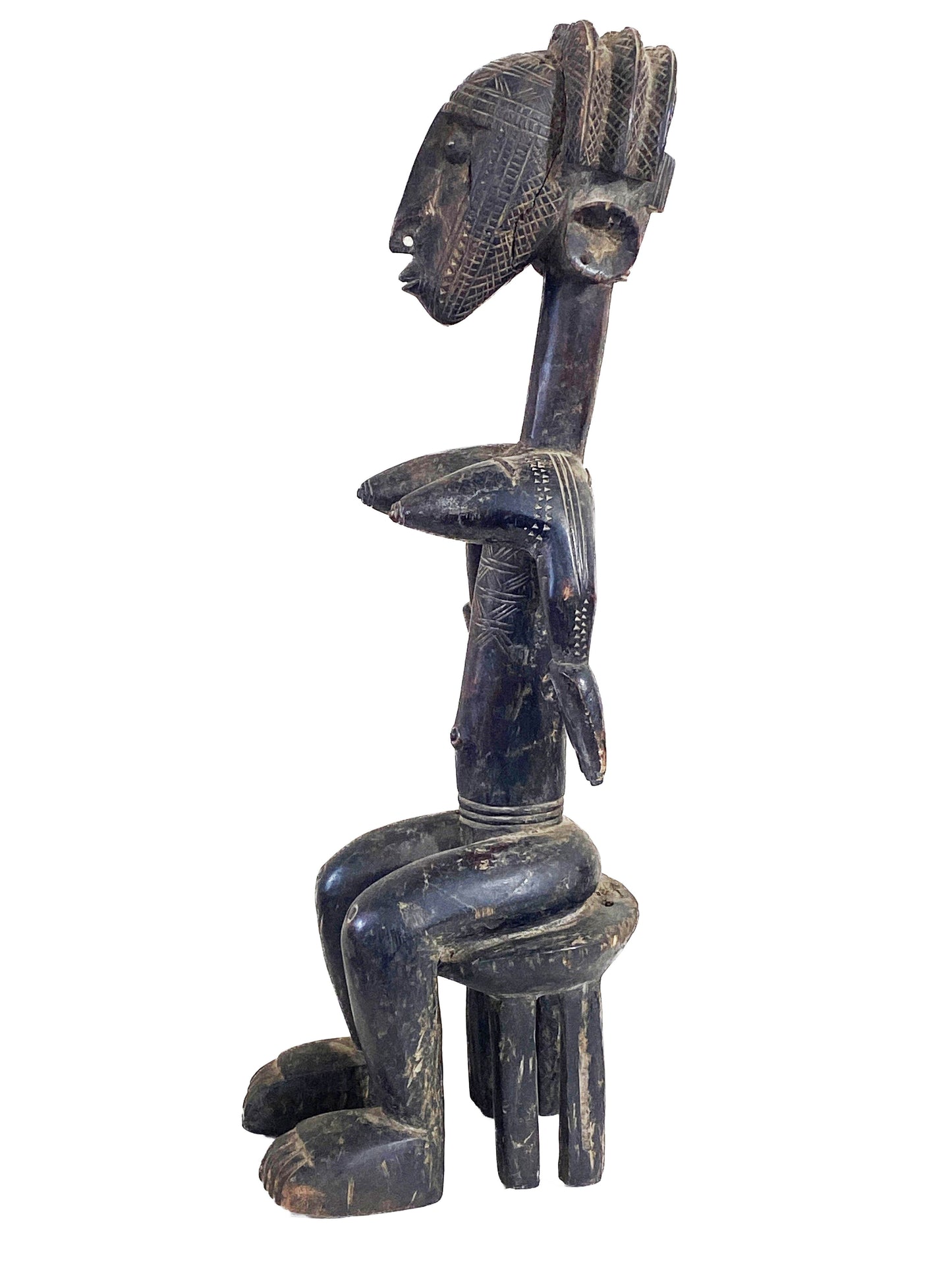 #4327 Old /Rare  Dogon Maternity Female Figure Nommo Mali 24" H