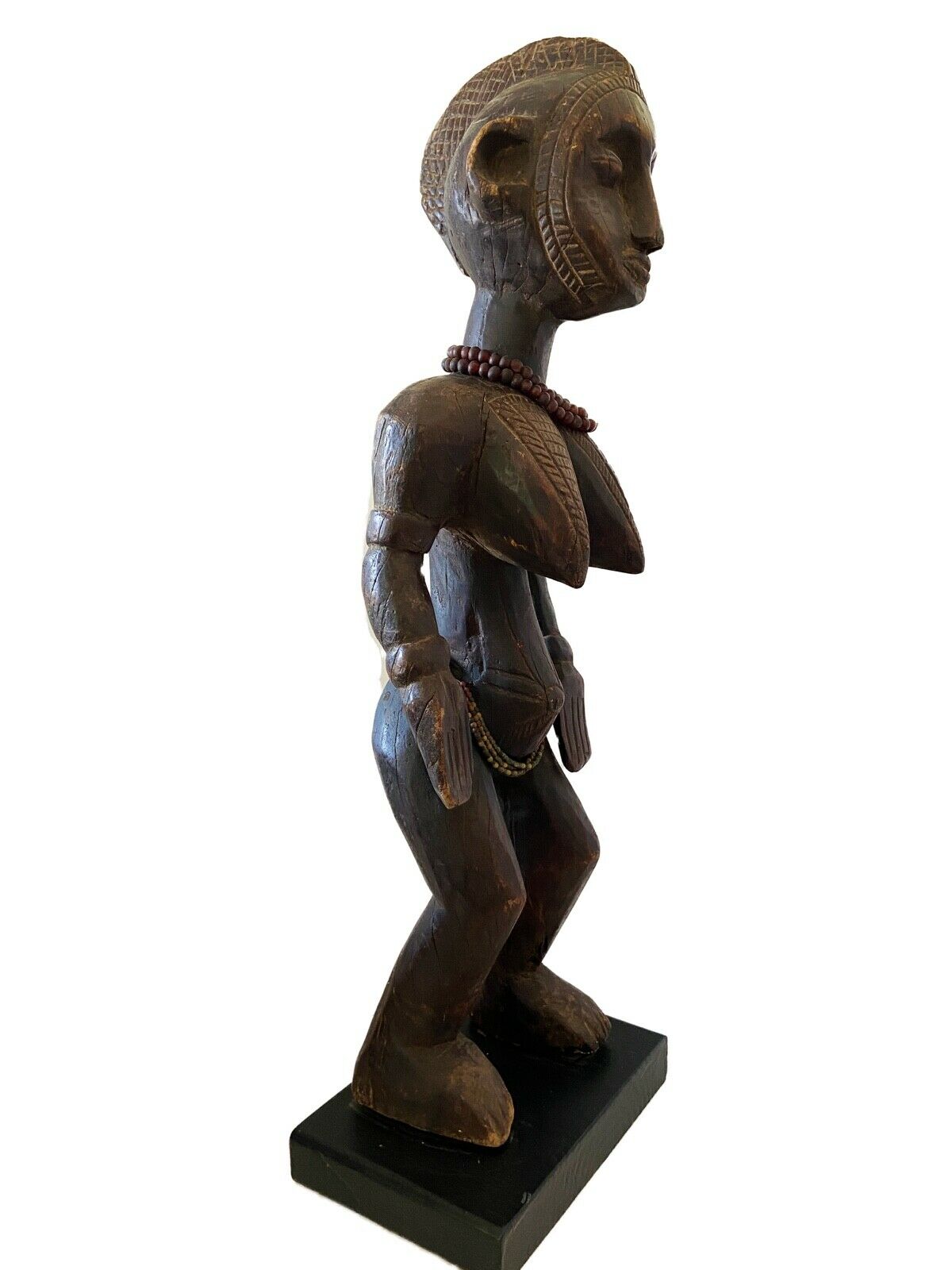 #2161 Old African Senufo Maternity Sculpture 28" H