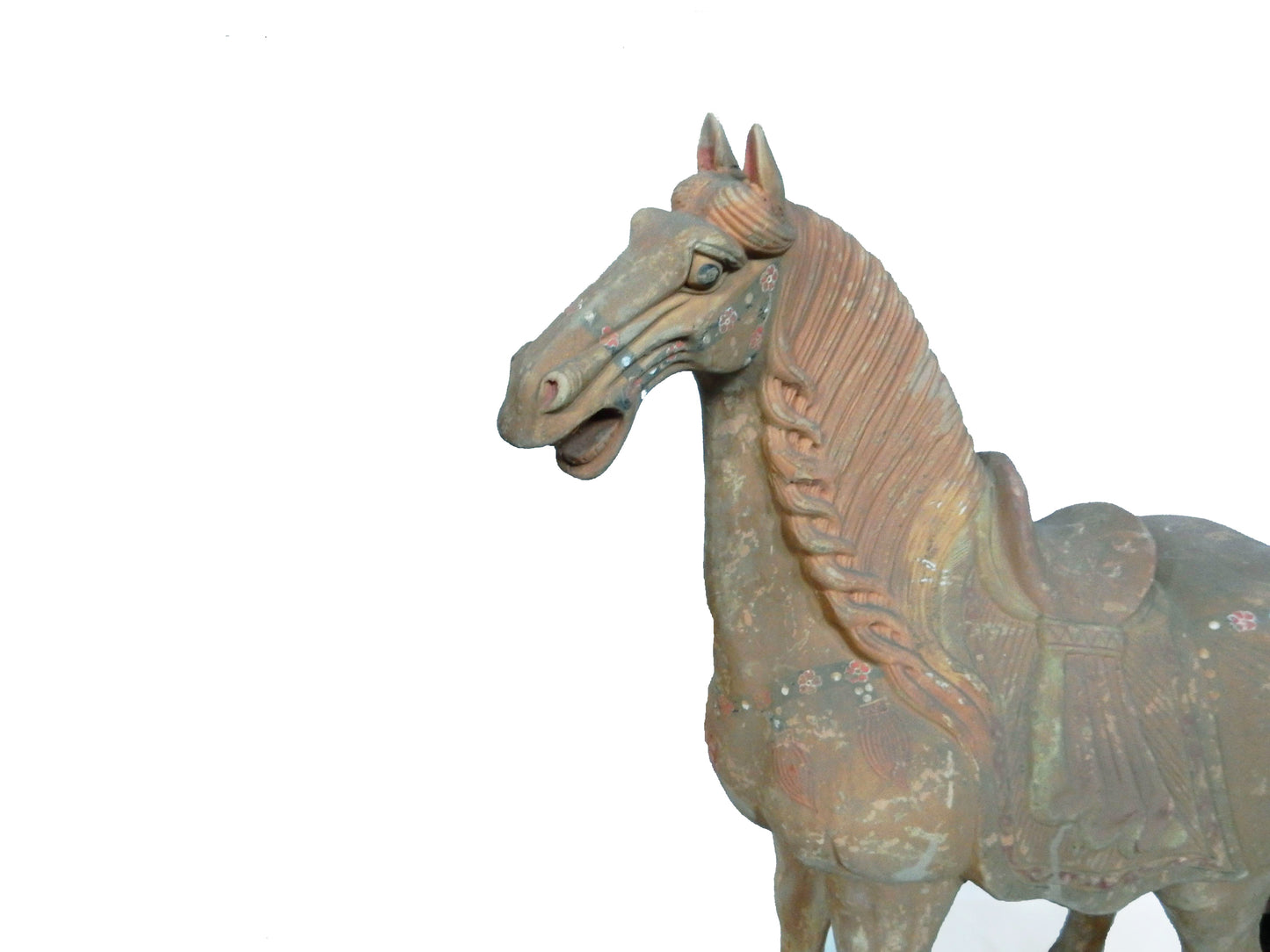 #3996 Chinoiserie Large Tang Dynasty-Style Standing Horse 37" H