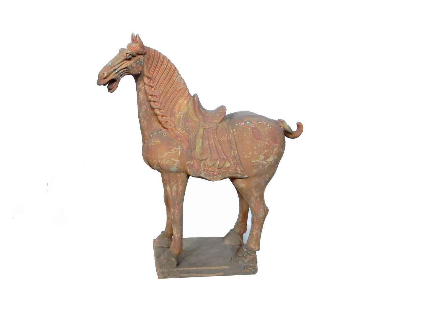 #3996 Chinoiserie Large Tang Dynasty-Style Standing Horse 37" H