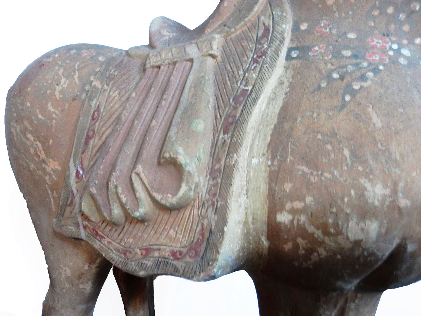 #3995 Chinoiserie Large Tang Dynasty-Style Standing Horse