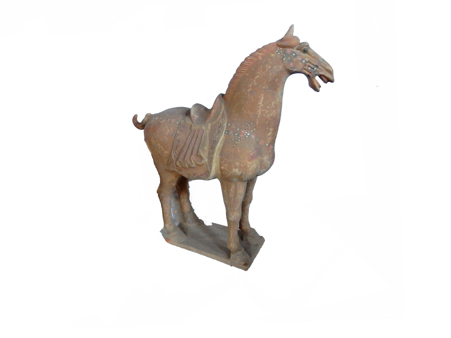 #3996 Chinoiserie Large Tang Dynasty-Style Standing Horse 37" H