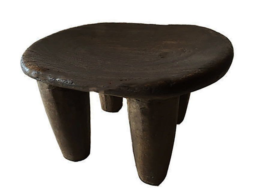 # 1146 African Senufo Wood Milk Stool I . Coast7" H