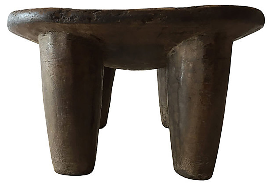 # 1146 African Senufo Wood Milk Stool I . Coast7" H
