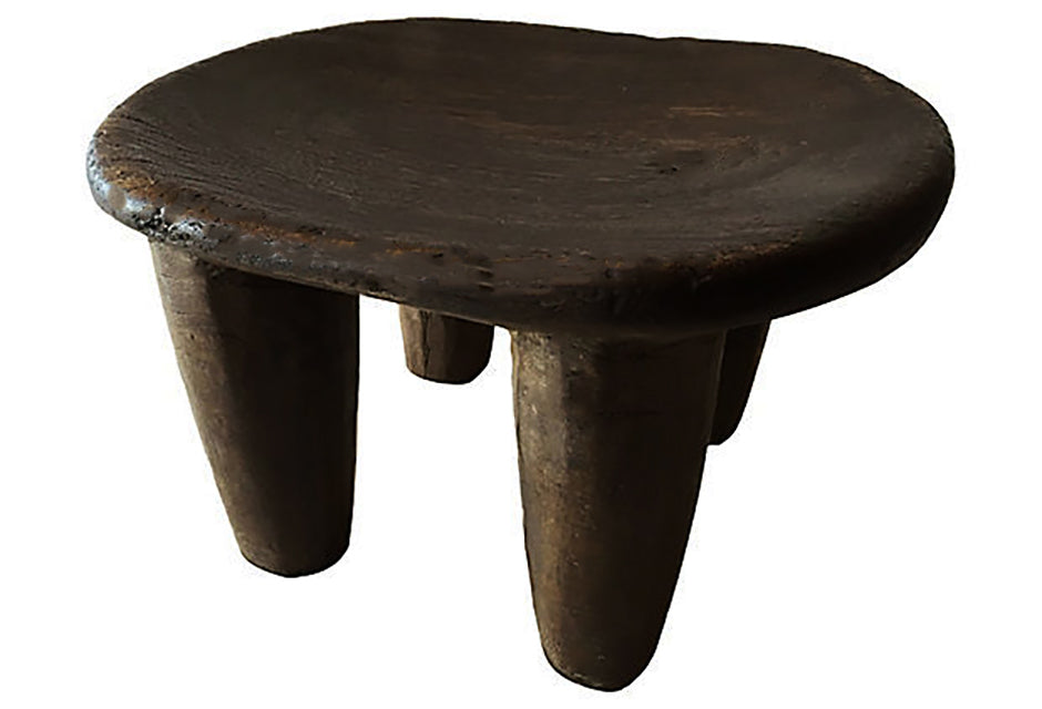 # 1146 African Senufo Wood Milk Stool I . Coast7" H