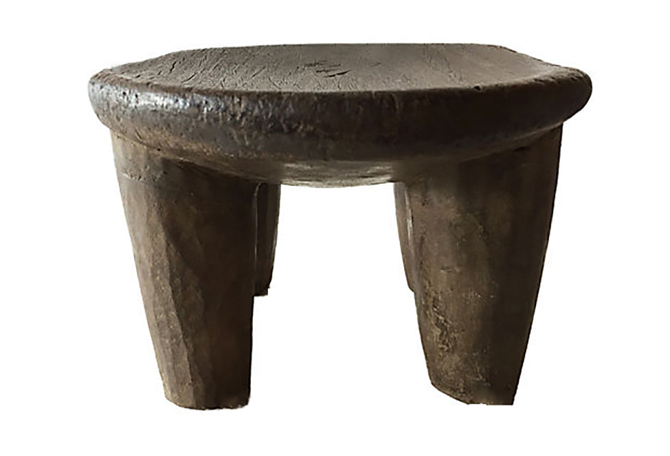 # 1146 African Senufo Wood Milk Stool I . Coast7" H