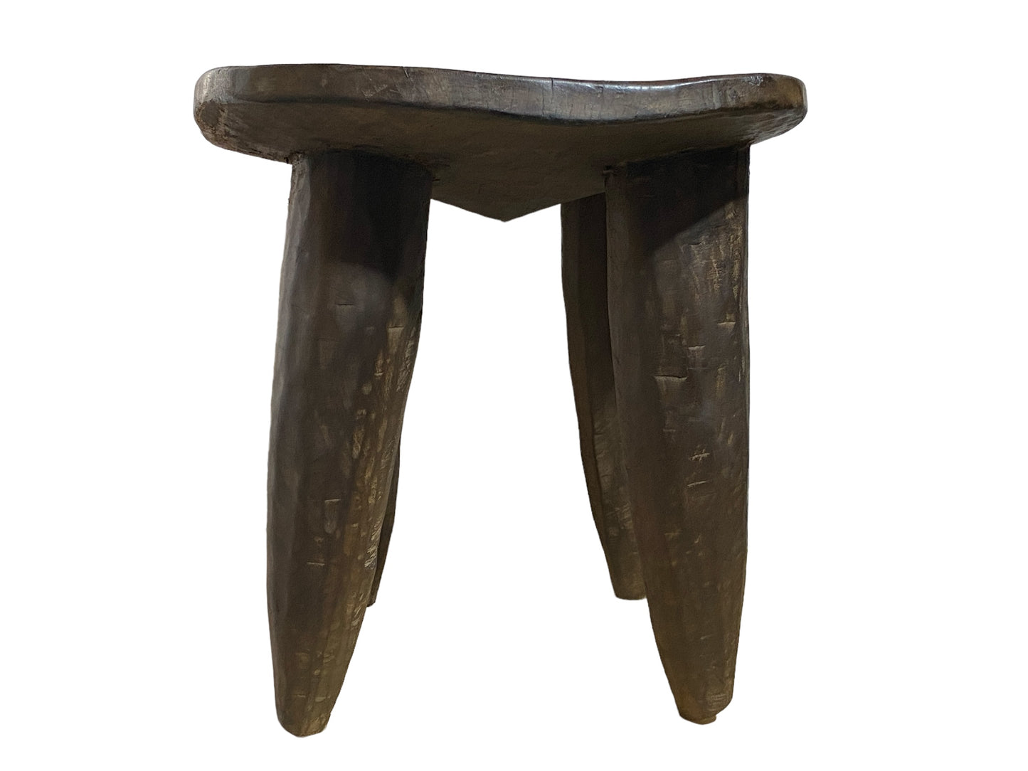 # 6049 African Carved Wood Senufo Table/Stool 21.5" W