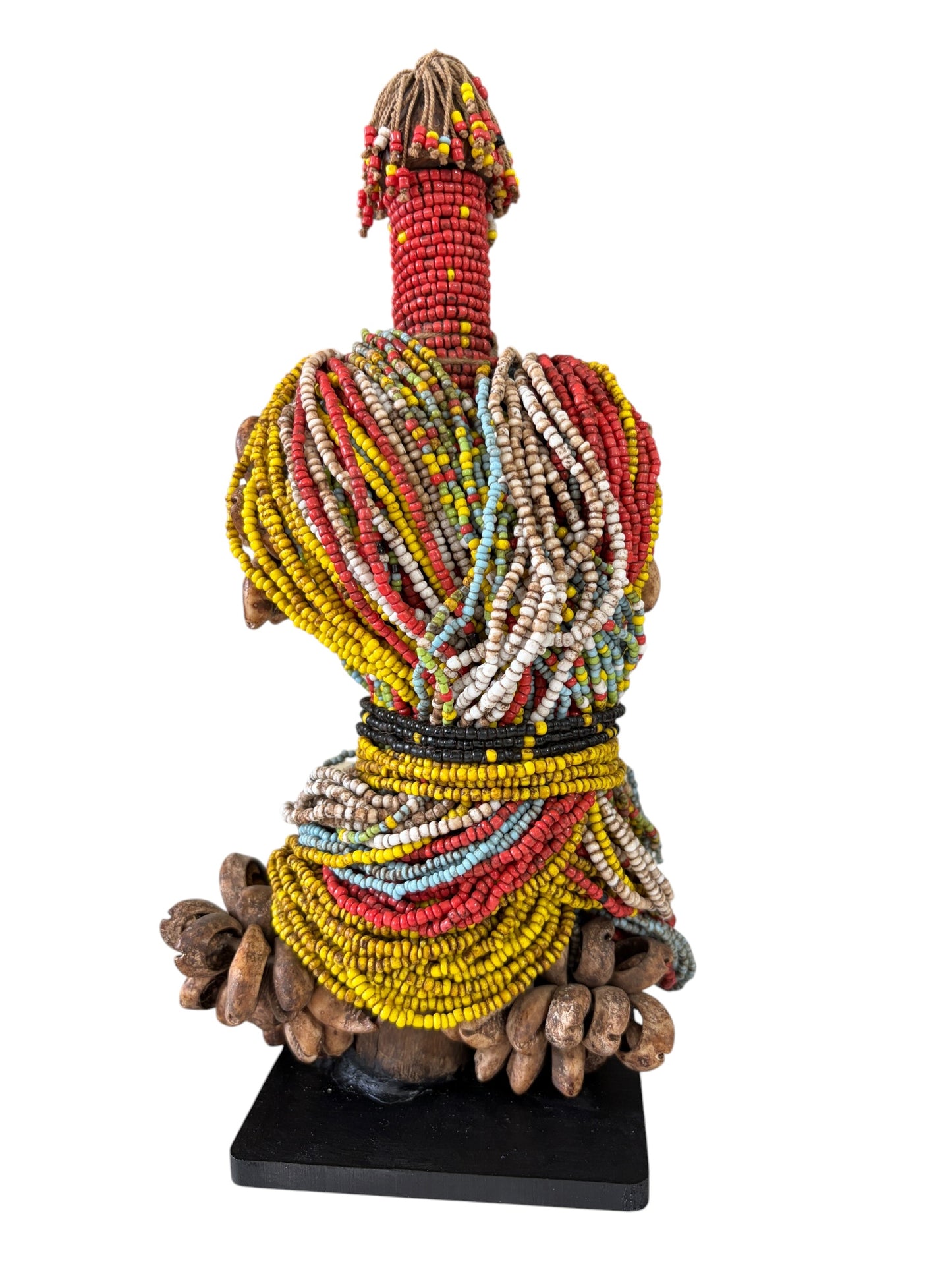 #7267 Superb African Fali Fertility Doll Phallic Cameroon  w/Stand 11" H