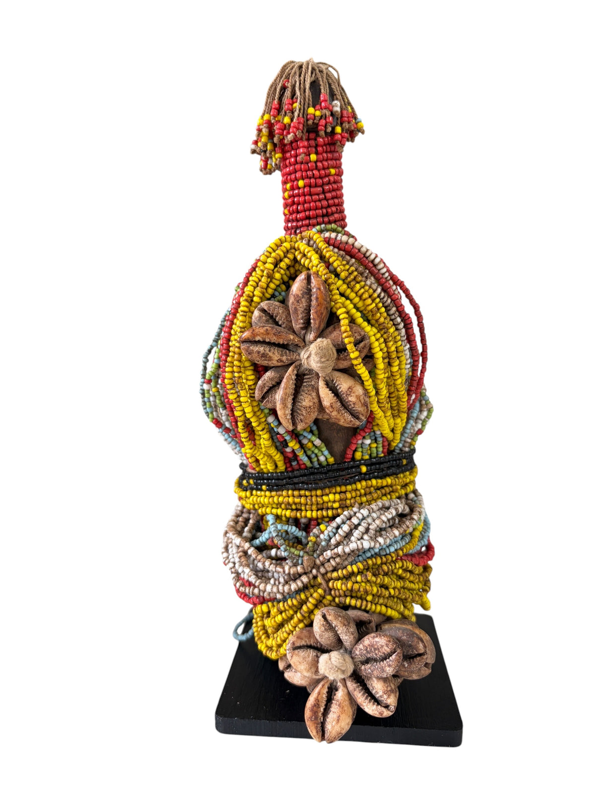 #7267 Superb African Fali Fertility Doll Phallic Cameroon  w/Stand 11" H