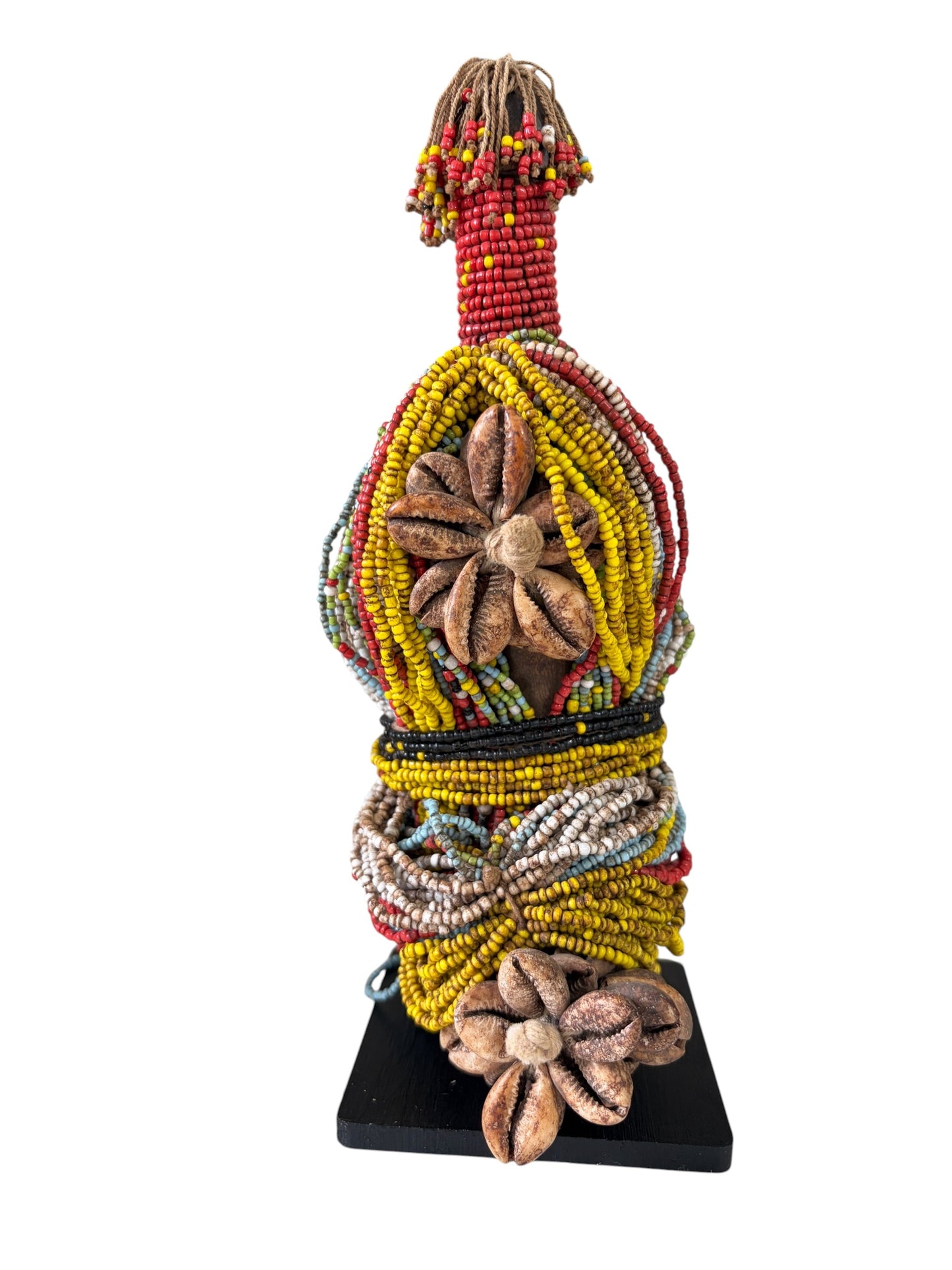 #7267 Superb African Fali Fertility Doll Phallic Cameroon  w/Stand 11" H