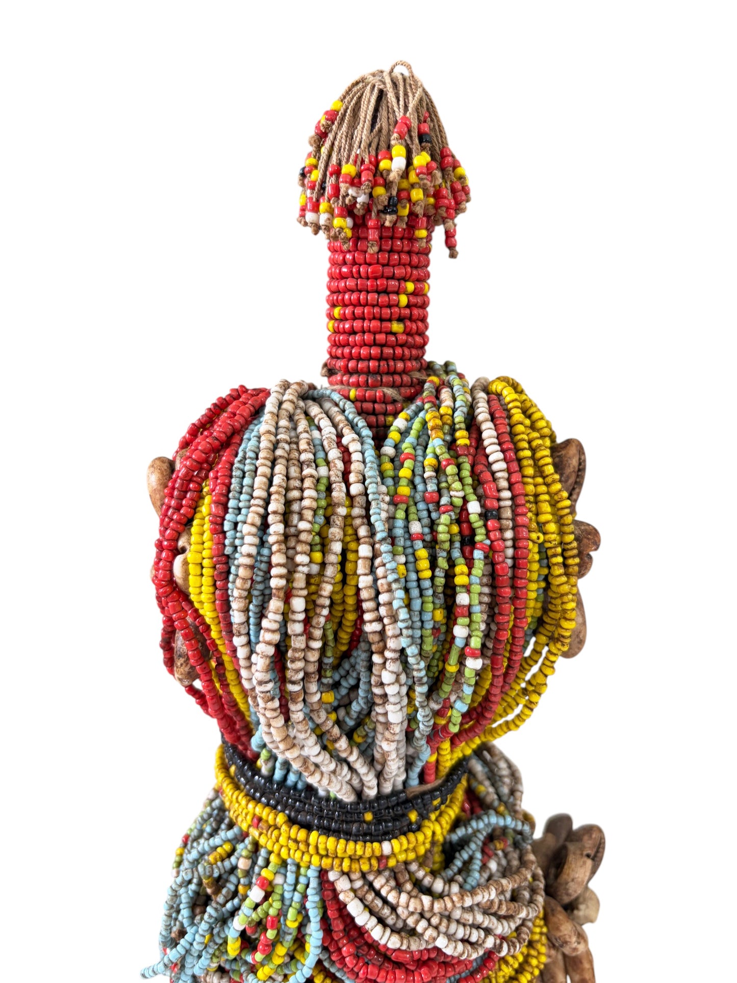 #7267 Superb African Fali Fertility Doll Phallic Cameroon  w/Stand 11" H