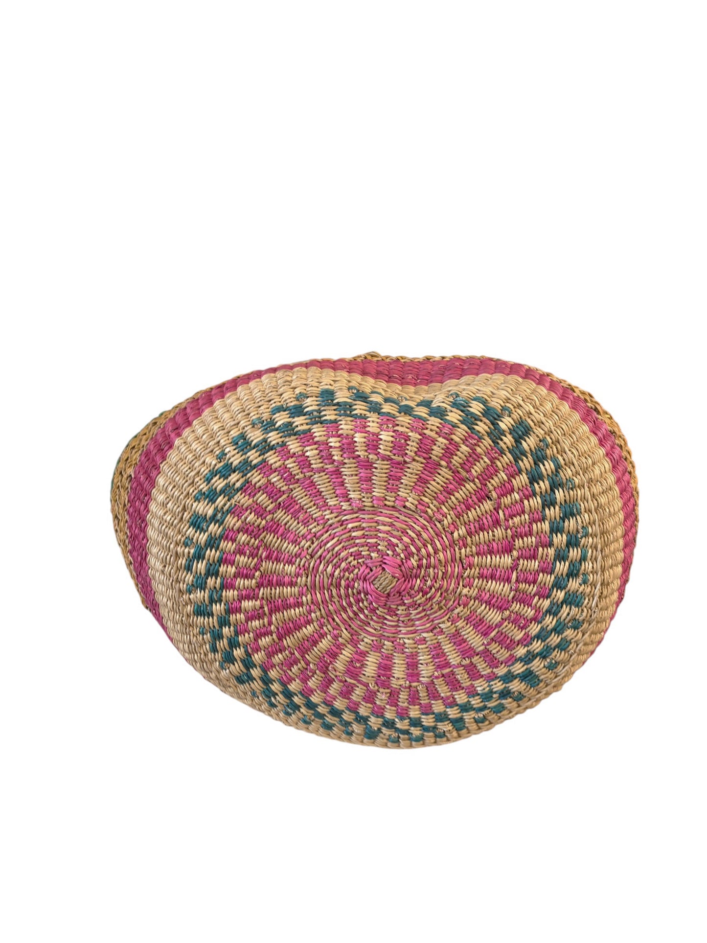 #1/6724/24 VTG African Ghanian  Bolga Basket 19" H by 19" W