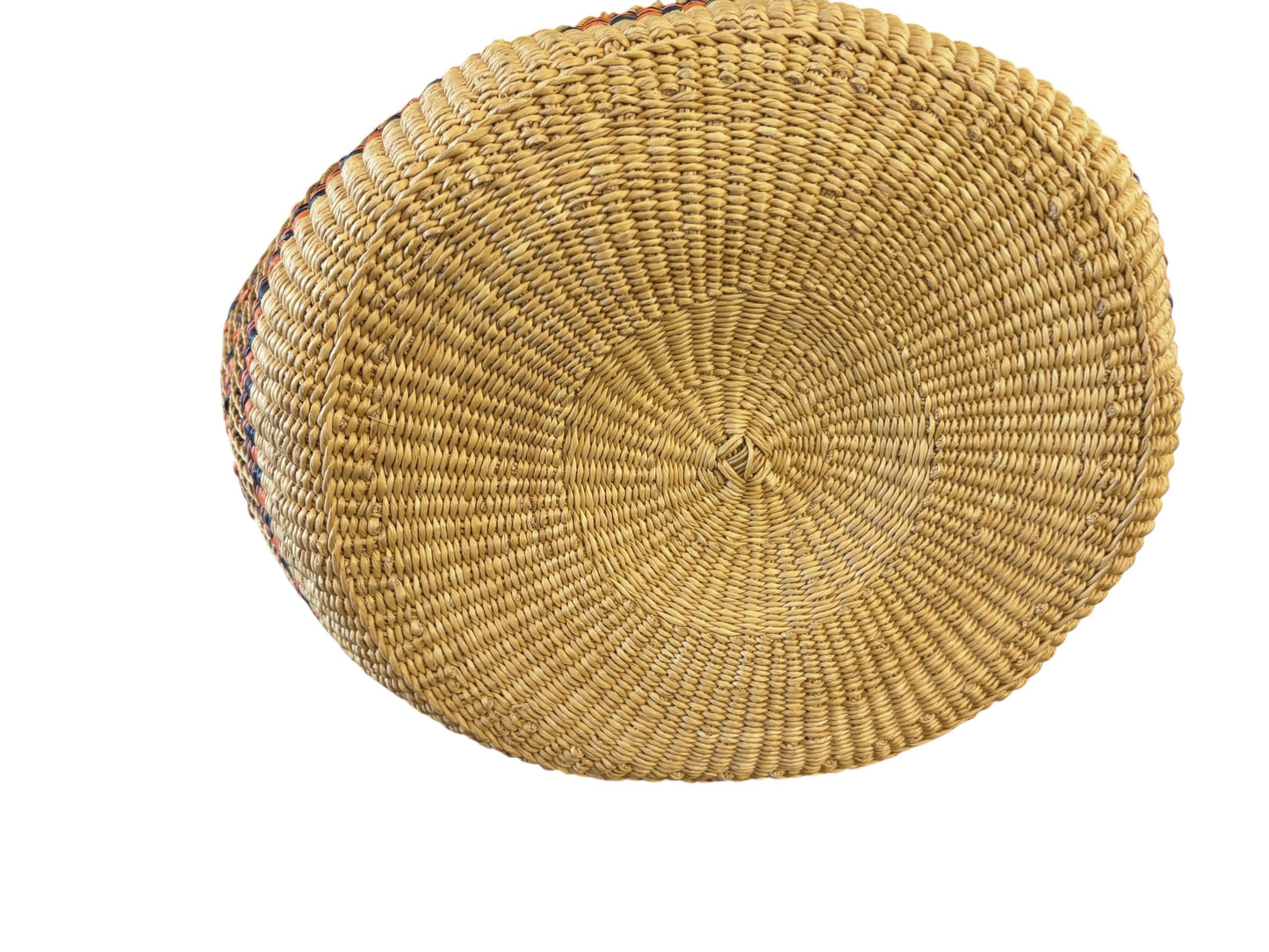 #2/6724/24 VTG  LG African Ghanian  Bolga Basket 19" H by 19" W