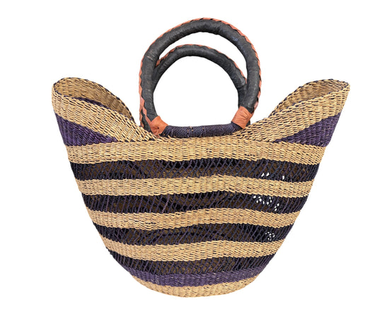 #3/6724/24  LG African Ghanian  Bolga Basket 19" H by 19" W