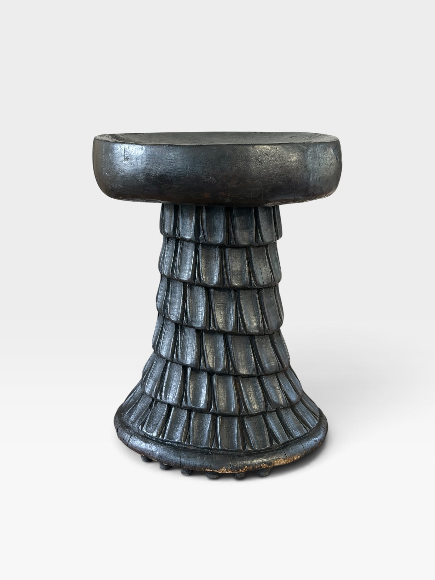 #1279 Vintage   Tribal Nobility Bamileke Stool/Table Cameroon 15" H