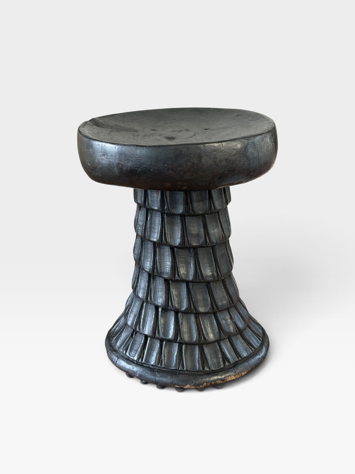 #1279 Vintage   Tribal Nobility Bamileke Stool/Table Cameroon 15" H