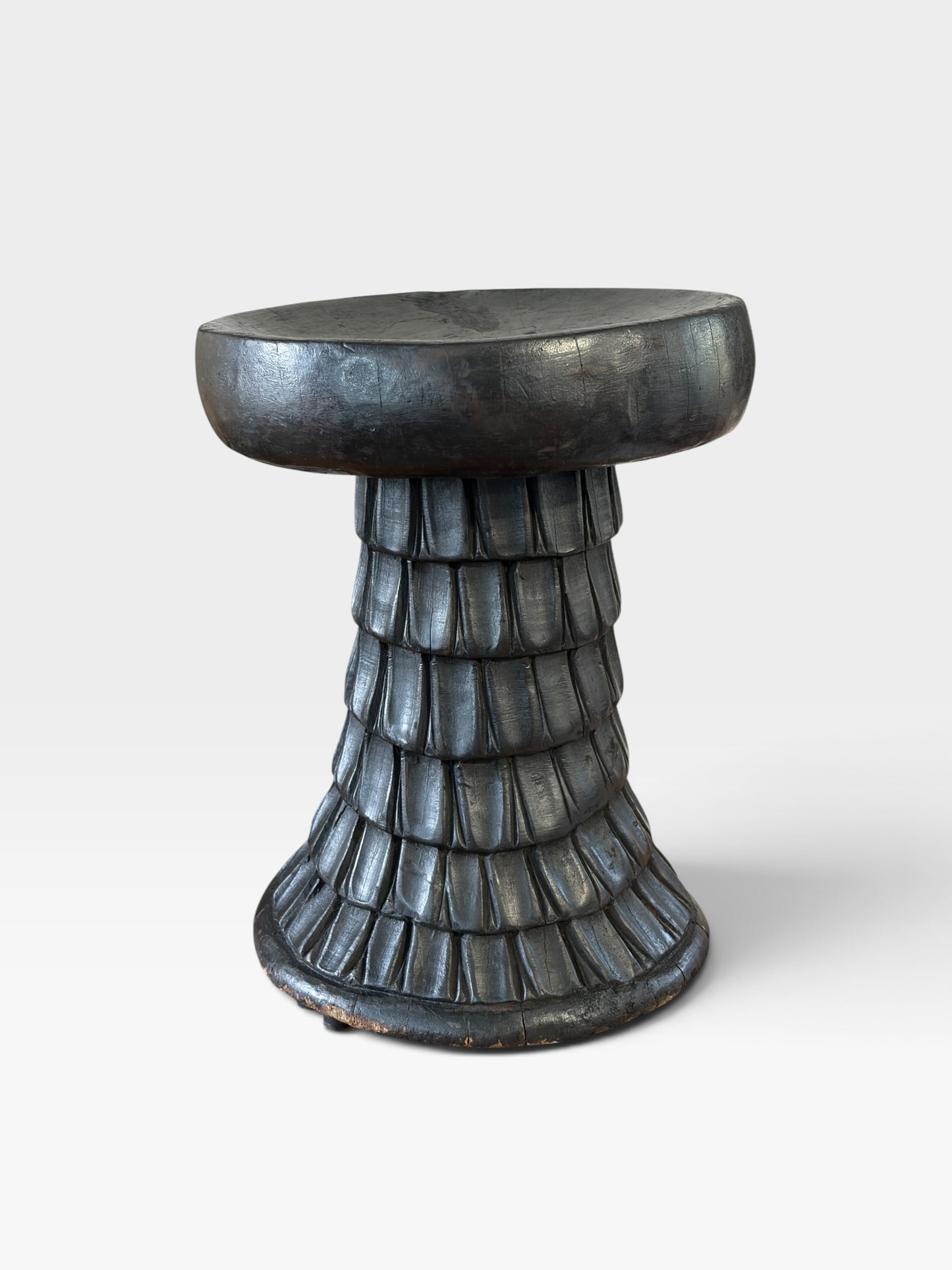 #1279 Vintage   Tribal Nobility Bamileke Stool/Table Cameroon 15" H