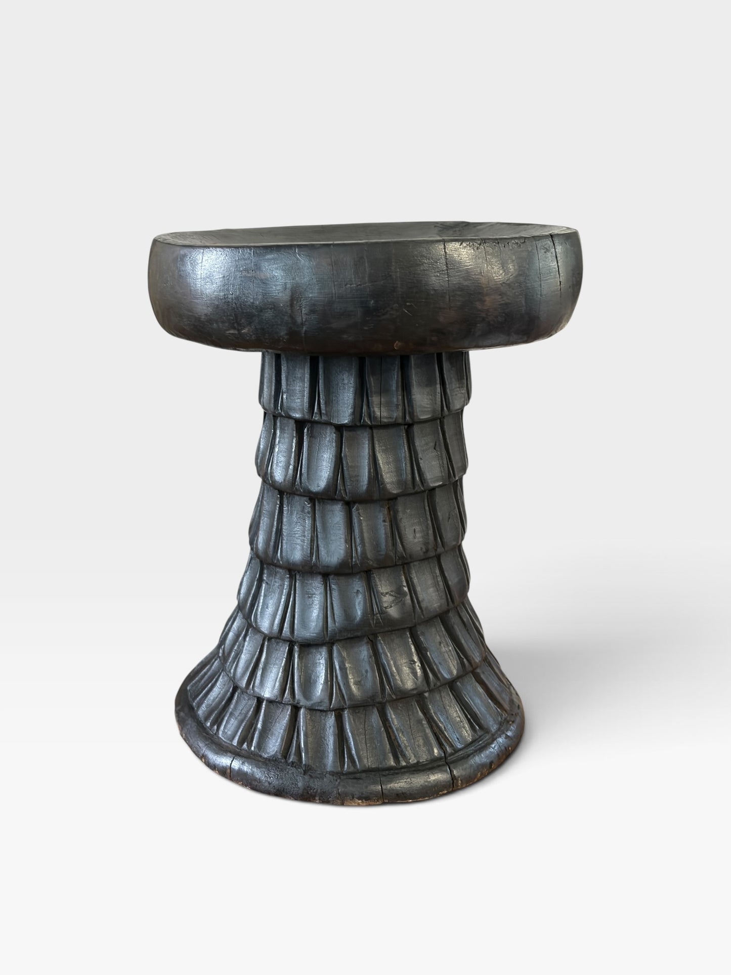 #1279 Vintage   Tribal Nobility Bamileke Stool/Table Cameroon 15" H