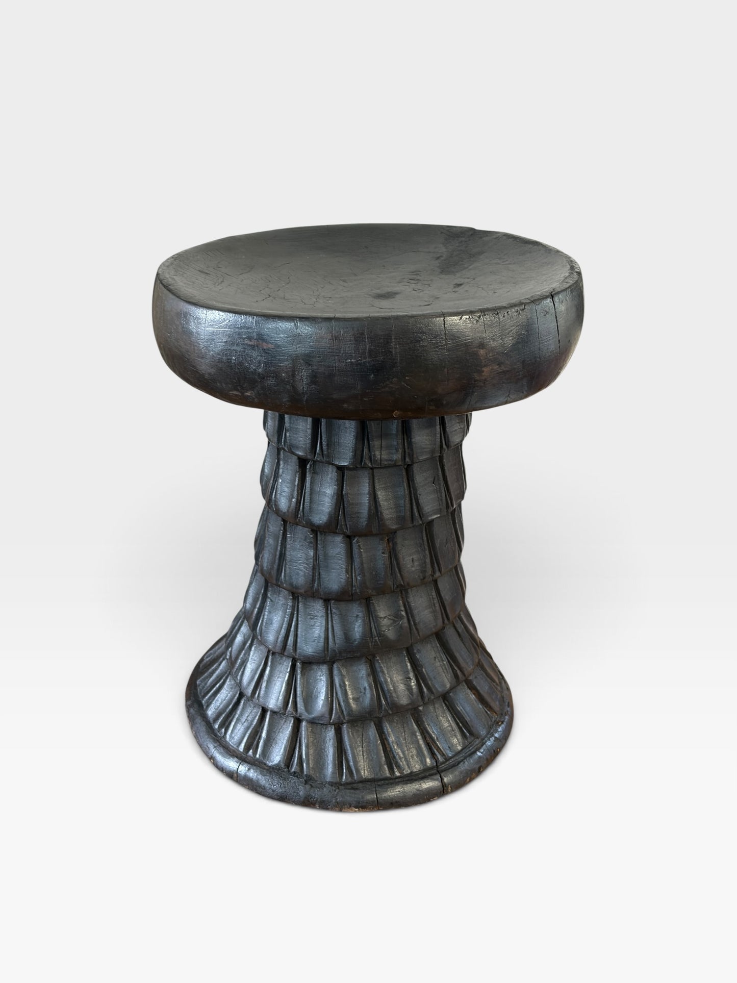 #1279 Vintage   Tribal Nobility Bamileke Stool/Table Cameroon 15" H