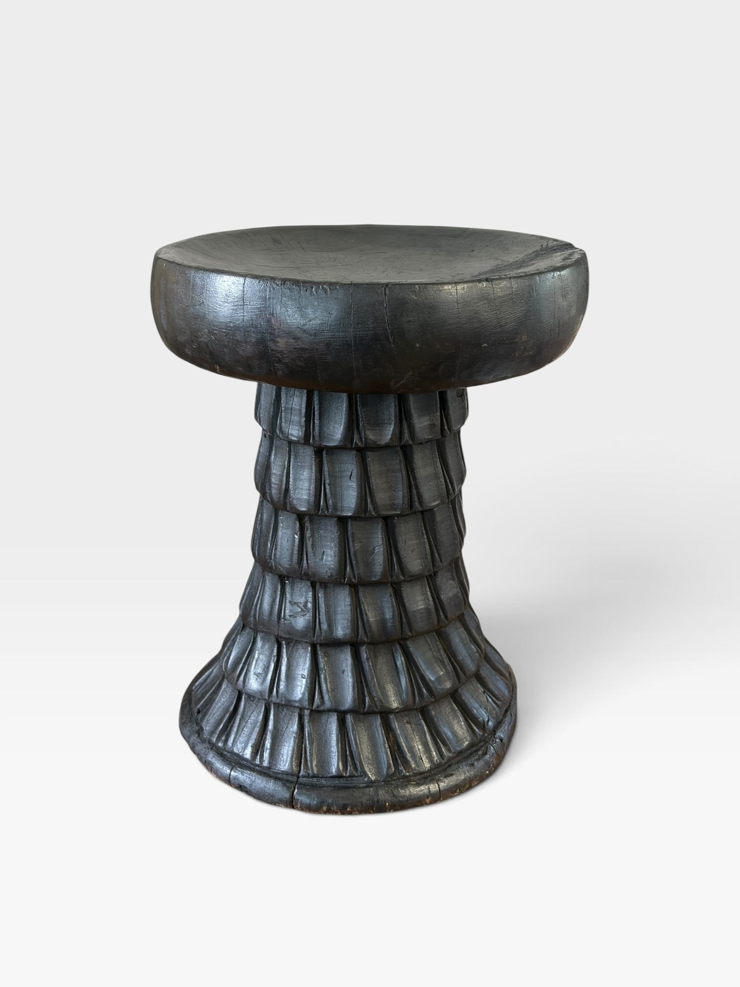 #1279 Vintage   Tribal Nobility Bamileke Stool/Table Cameroon 15" H