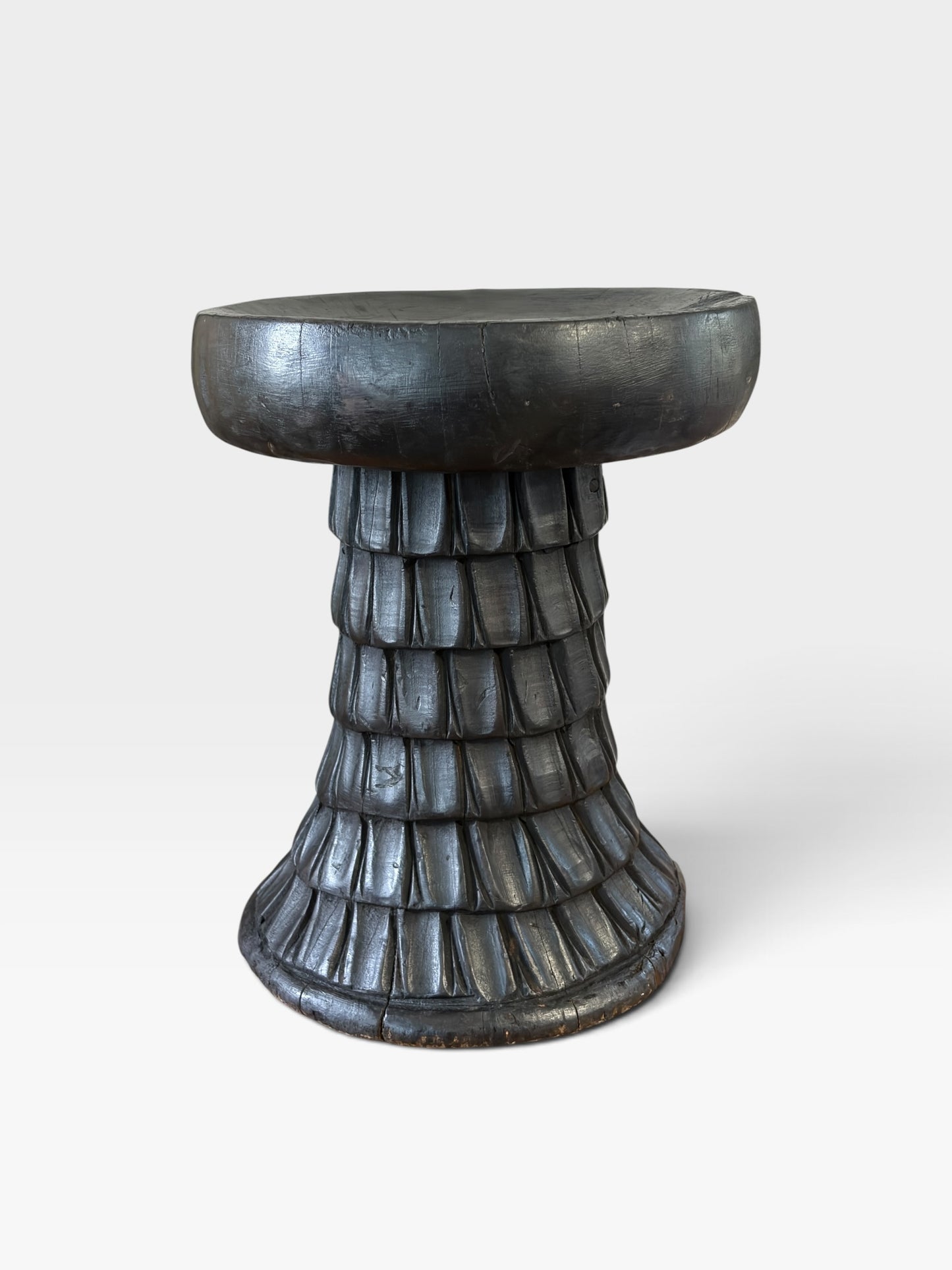 #1279 Vintage   Tribal Nobility Bamileke Stool/Table Cameroon 15" H