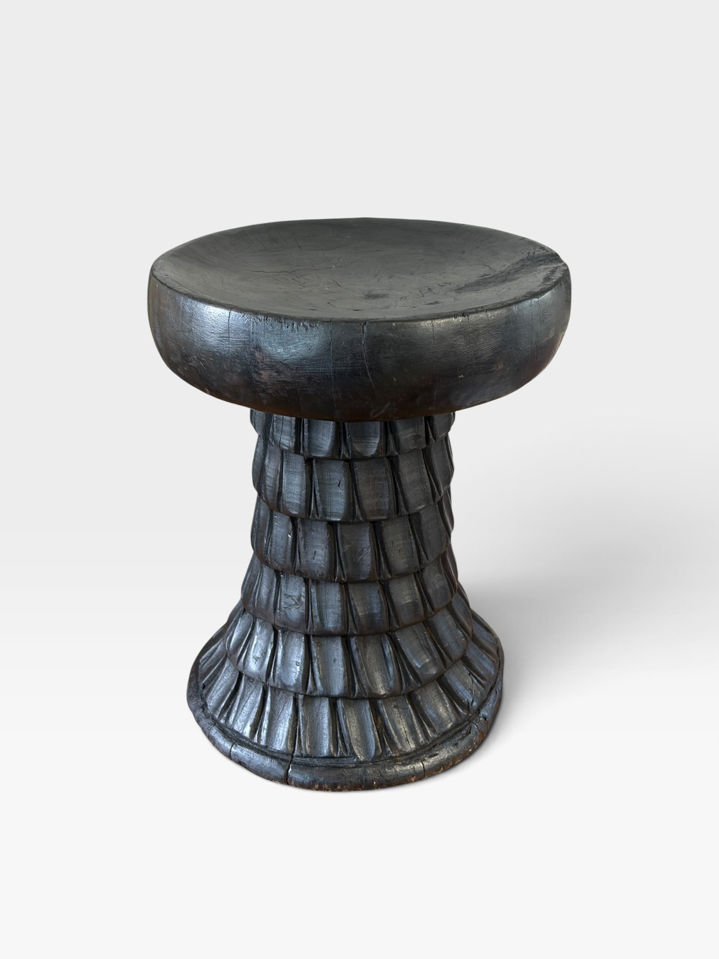 #1279 Vintage   Tribal Nobility Bamileke Stool/Table Cameroon 15" H