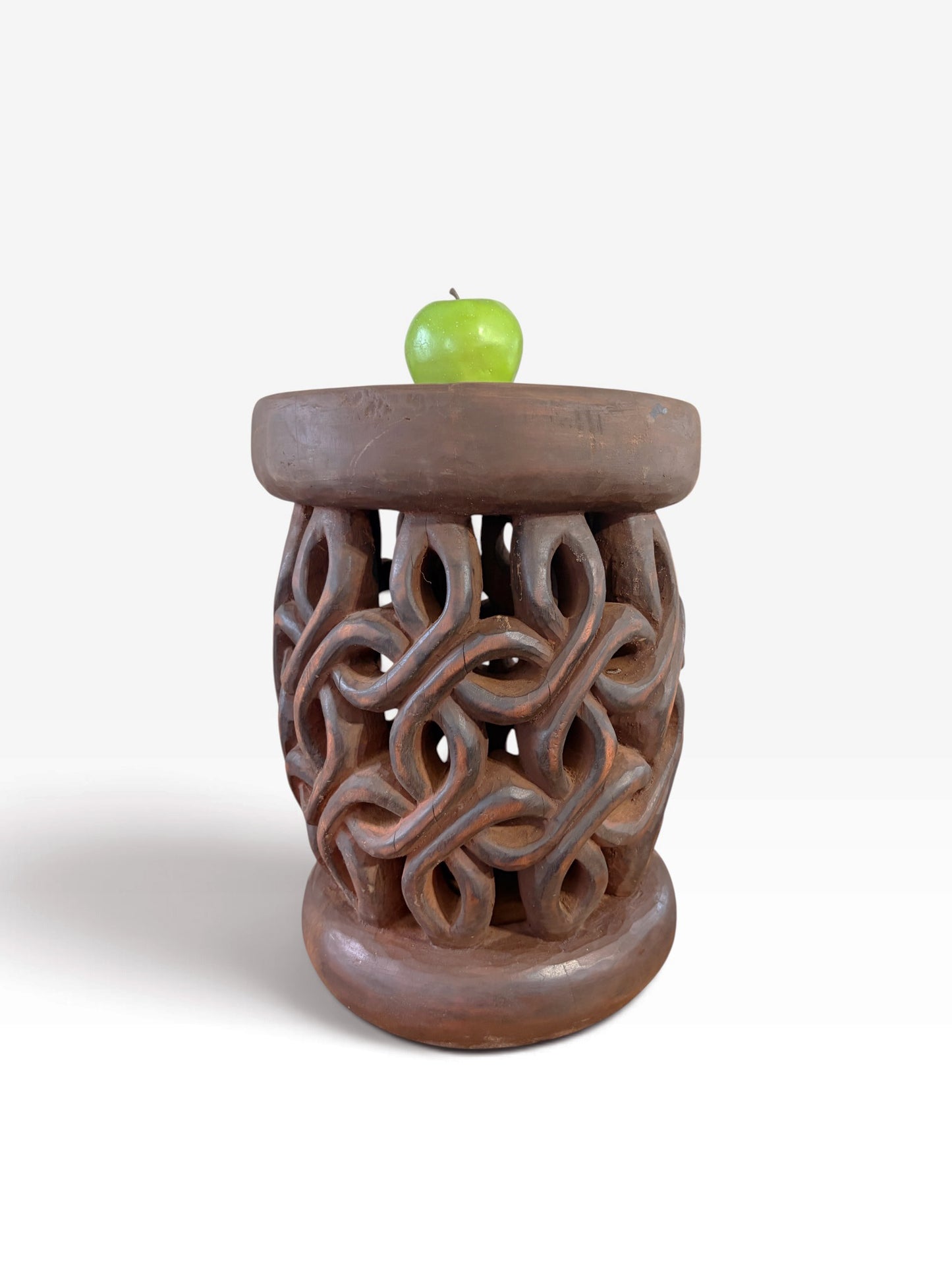 #1286 Vintage Tribal Nobility Bamileke Stool/Table Cameroon 16" H