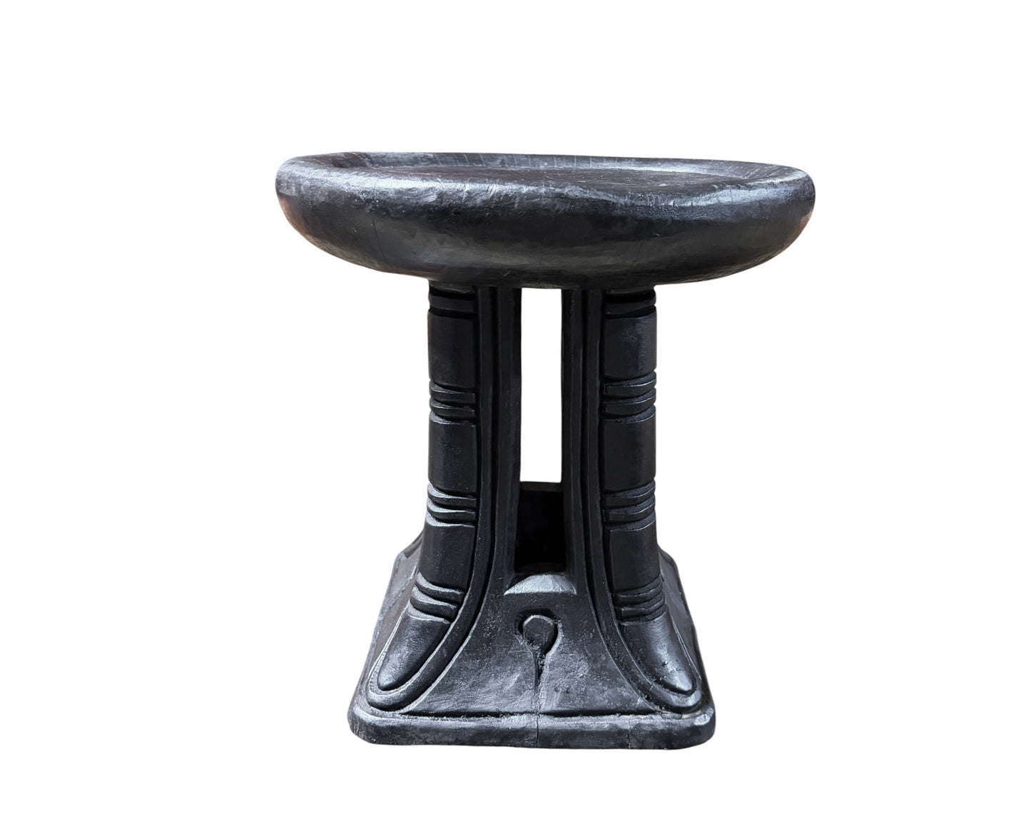 #1272 Vintage Tribal Nobility Bamileke Stool/Table Cameroon 13" H