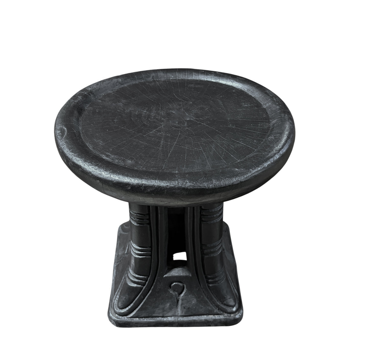 #1272 Vintage Tribal Nobility Bamileke Stool/Table Cameroon 13" H