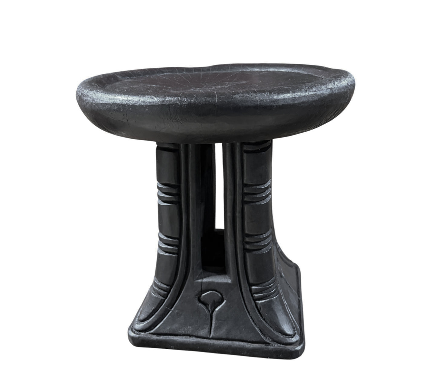#1272 Vintage Tribal Nobility Bamileke Stool/Table Cameroon 13" H