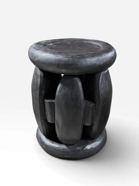 #1284 Vintage Tribal Nobility Wood Bamileke Stool/Table Cameroon 17" H