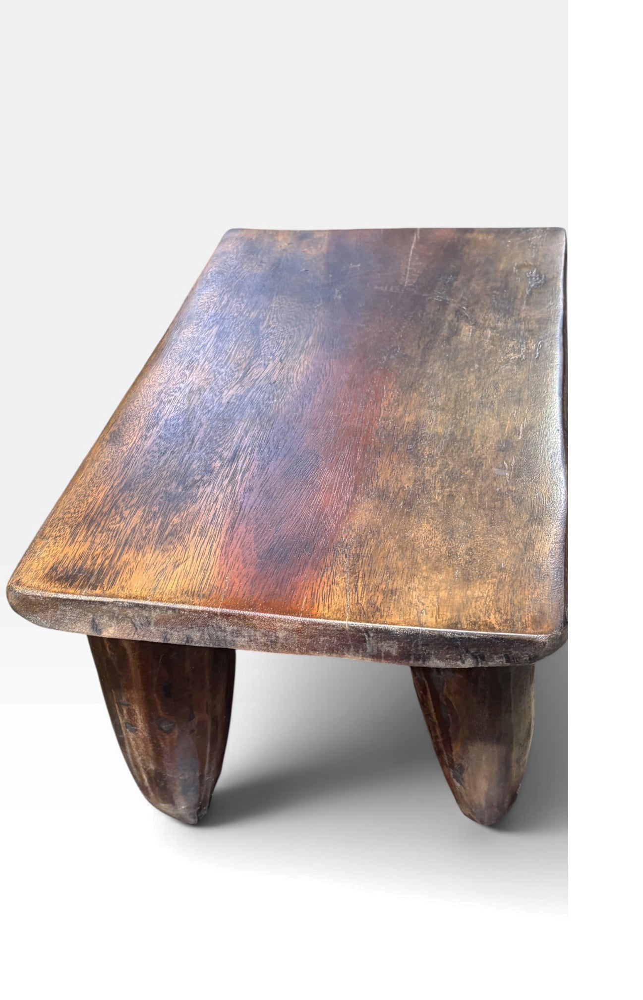 #1285  African Carved Wood Senufo Table/Stool 23" W