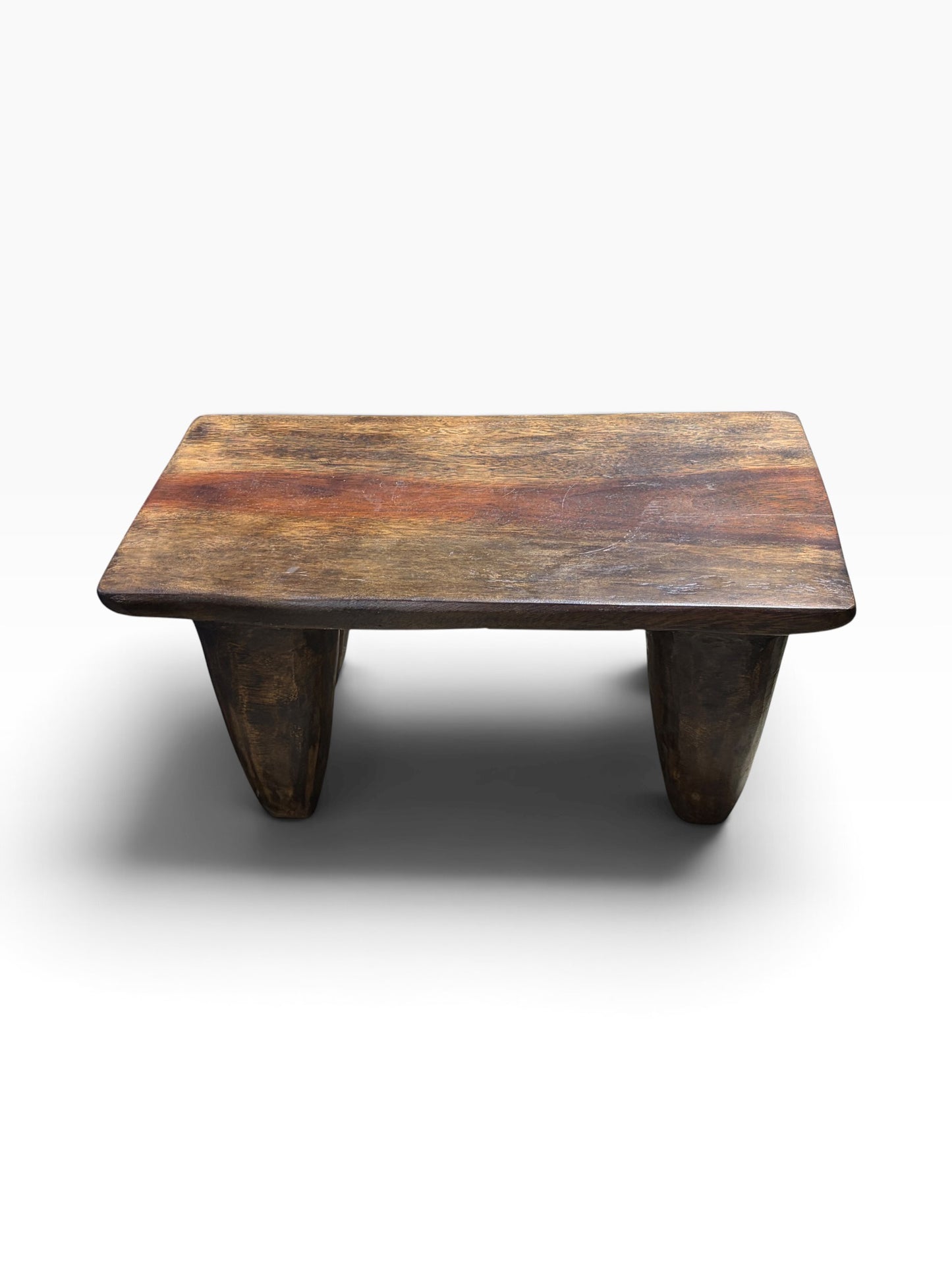 #1285  African Carved Wood Senufo Table/Stool 23" W