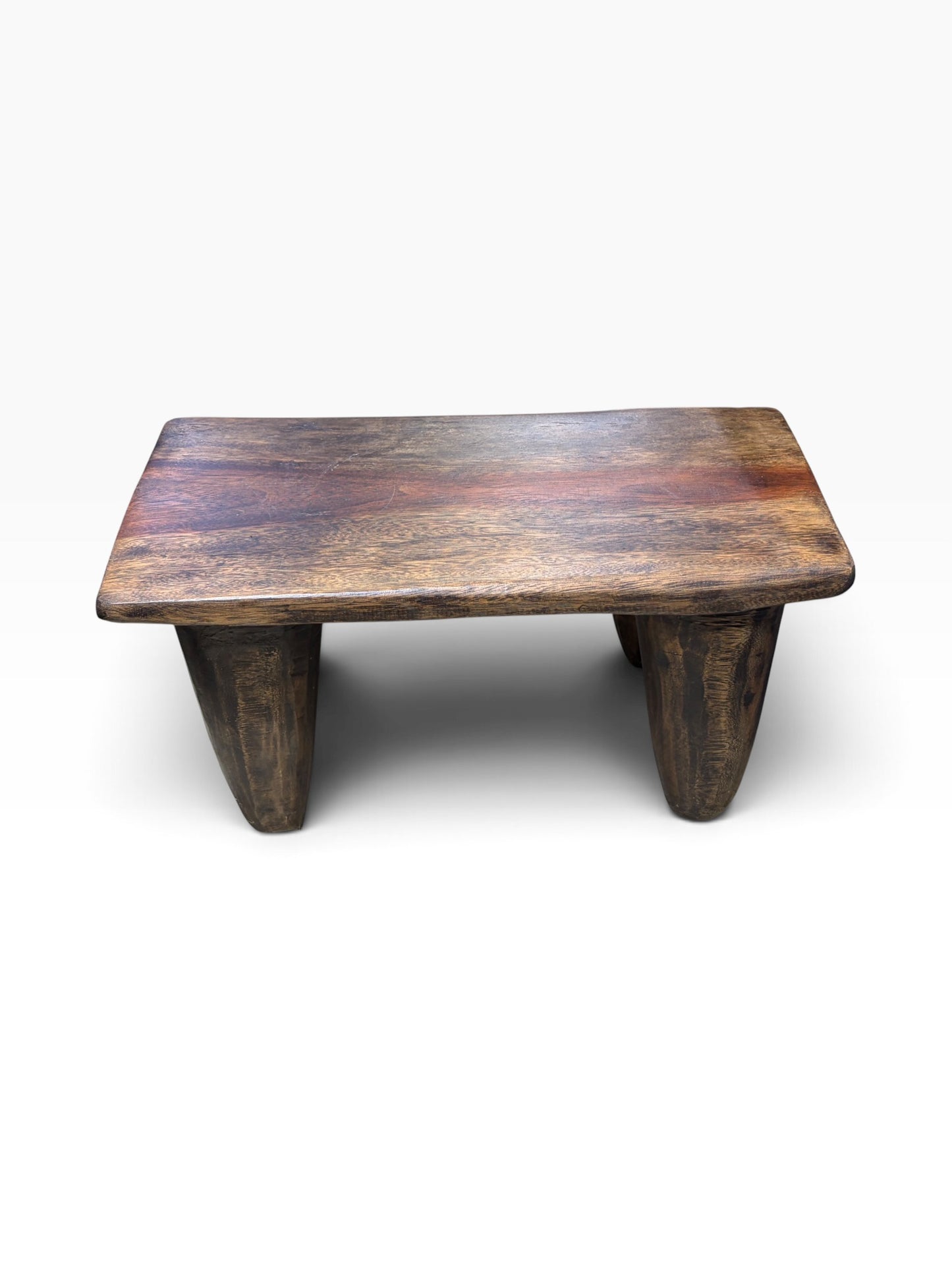 #1285  African Carved Wood Senufo Table/Stool 23" W