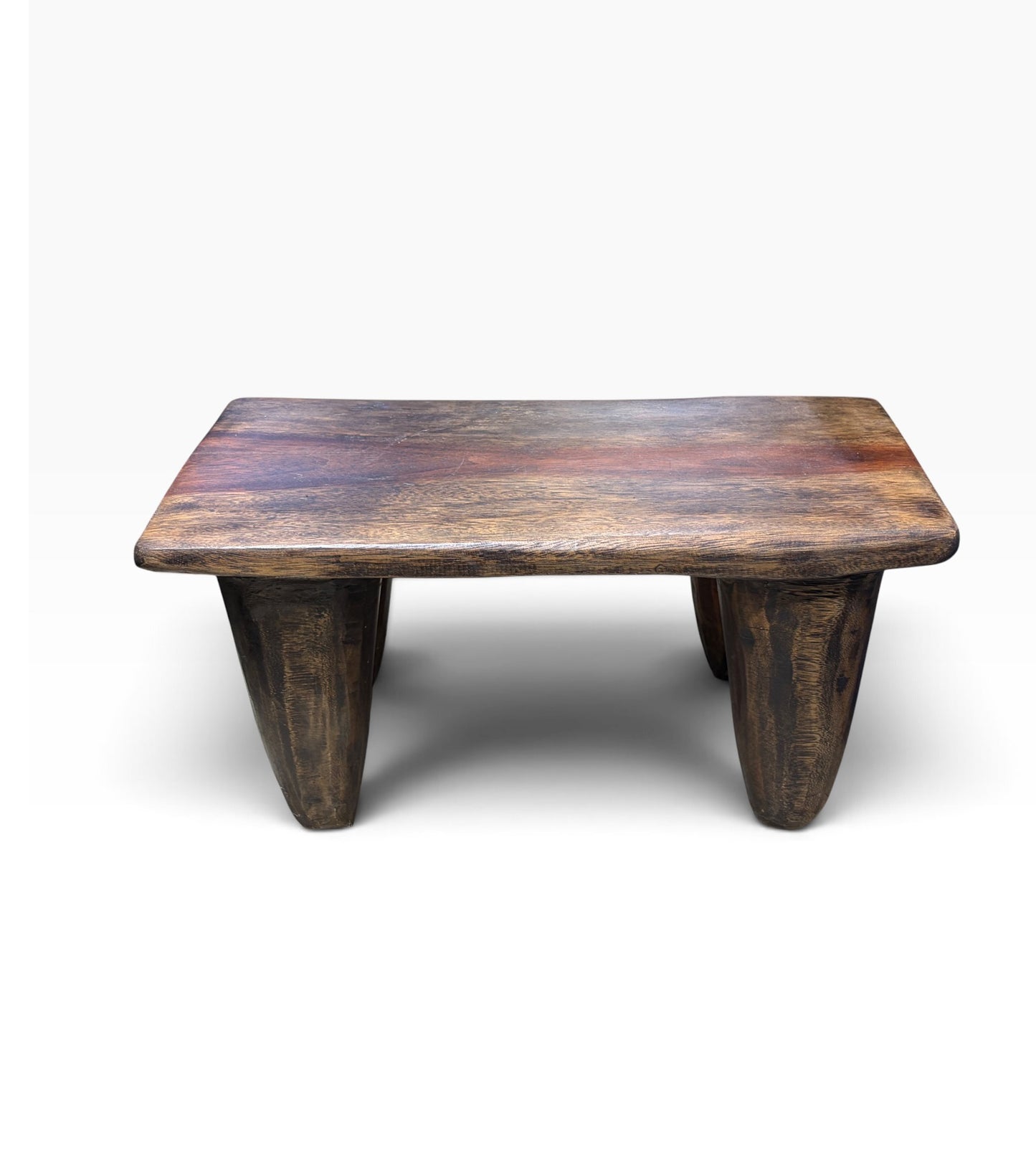 #1285  African Carved Wood Senufo Table/Stool 23" W