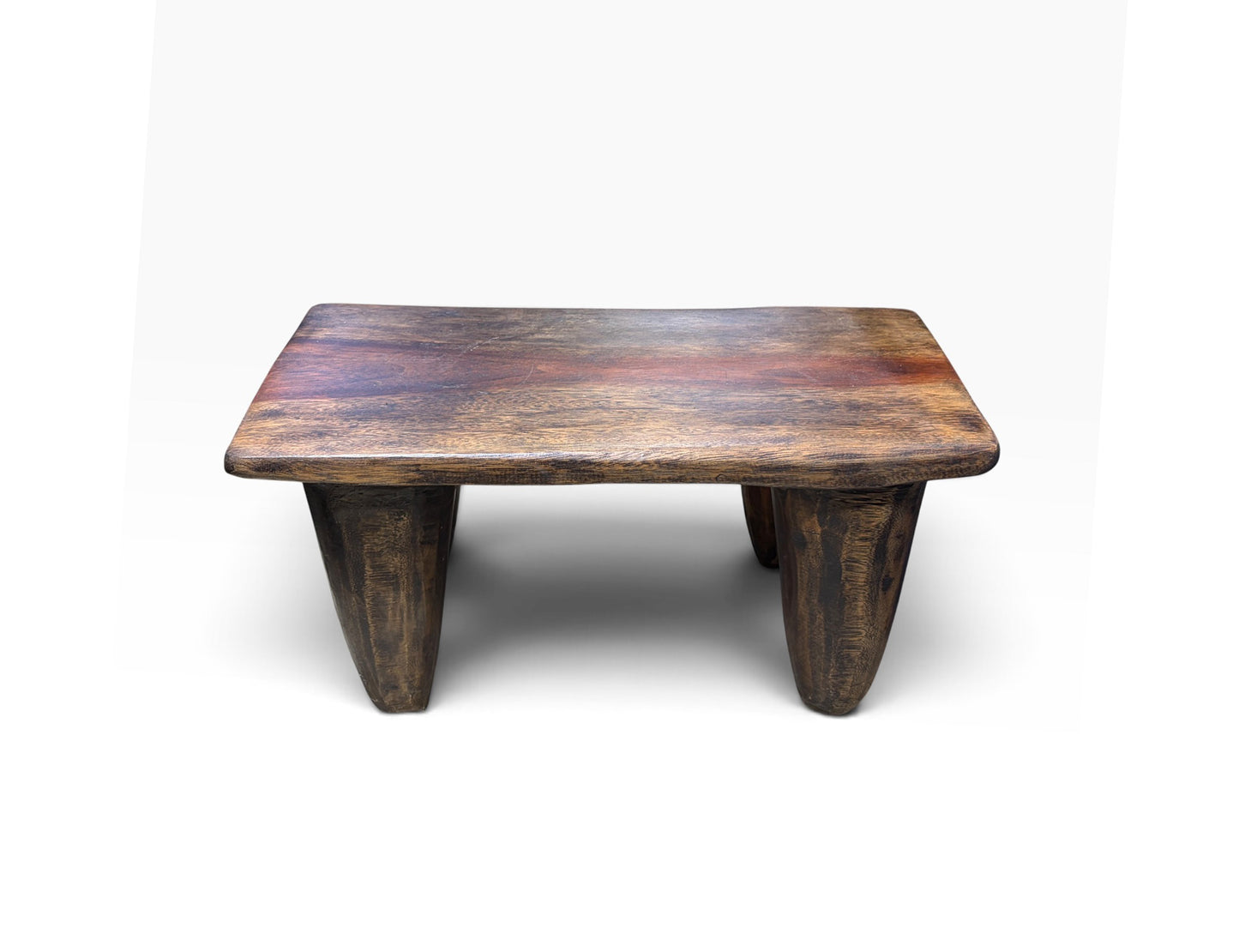 #1285  African Carved Wood Senufo Table/Stool 23" W