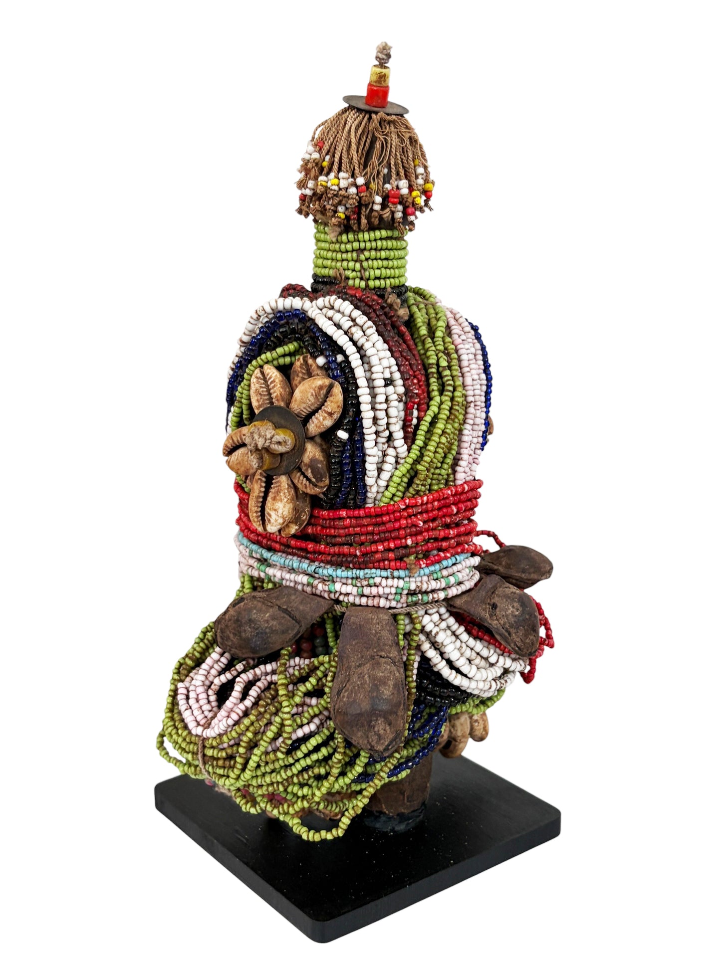 #7226 African Fali Fertility Doll Phallic Cameroon 10" H W/Wood Stand