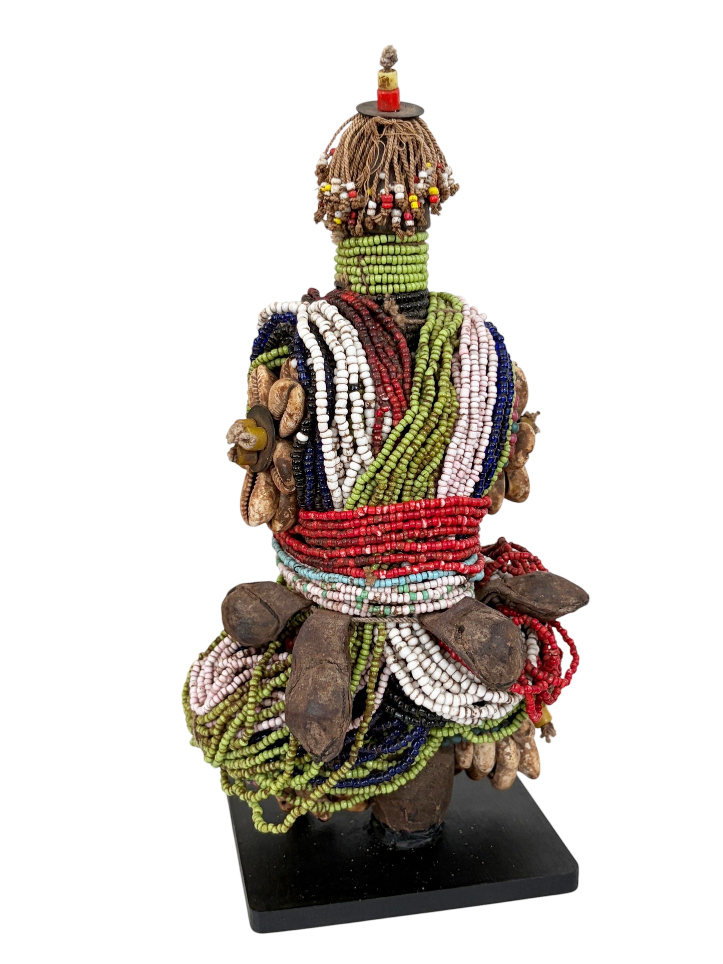 #7226 African Fali Fertility Doll Phallic Cameroon 10" H W/Wood Stand