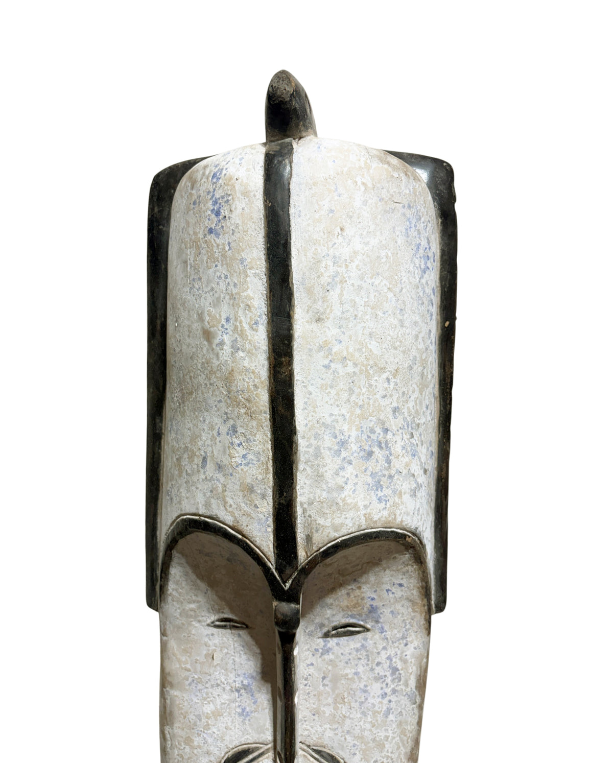 # 1289 Vintage Large  Fang Mask Elongated Face Gabon African Mask 35" H
