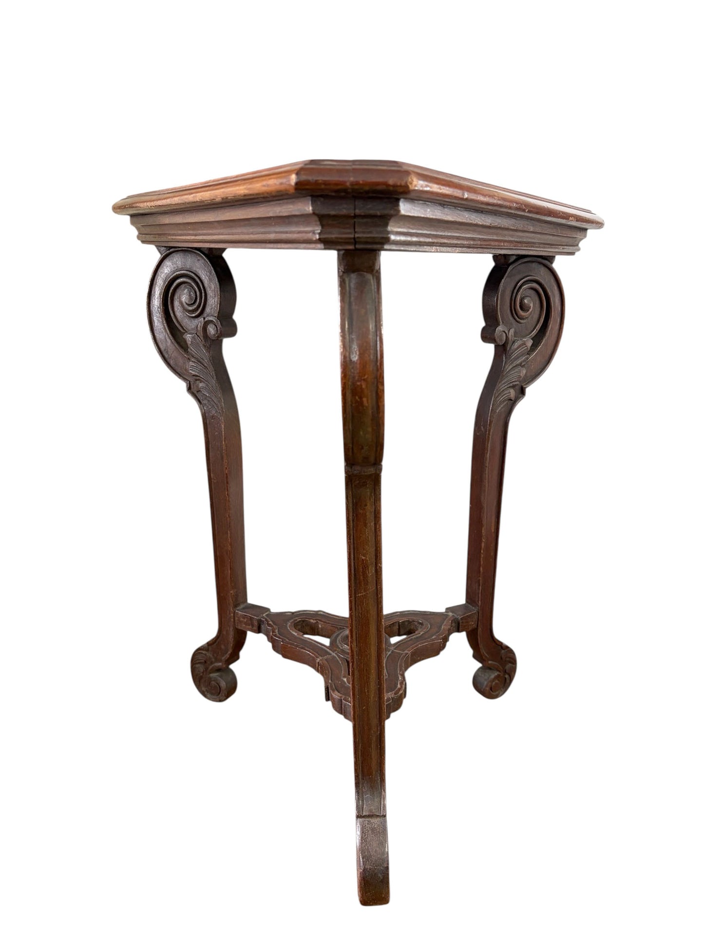 #214  Late 19th-Century English Triangular Accent Table  Cugini Lanzani