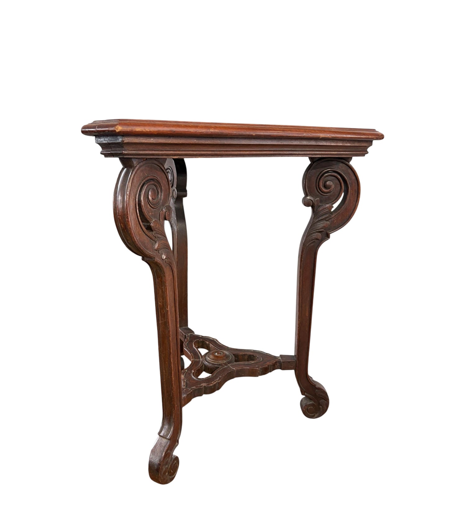 #214  Late 19th-Century English Triangular Accent Table  Cugini Lanzani