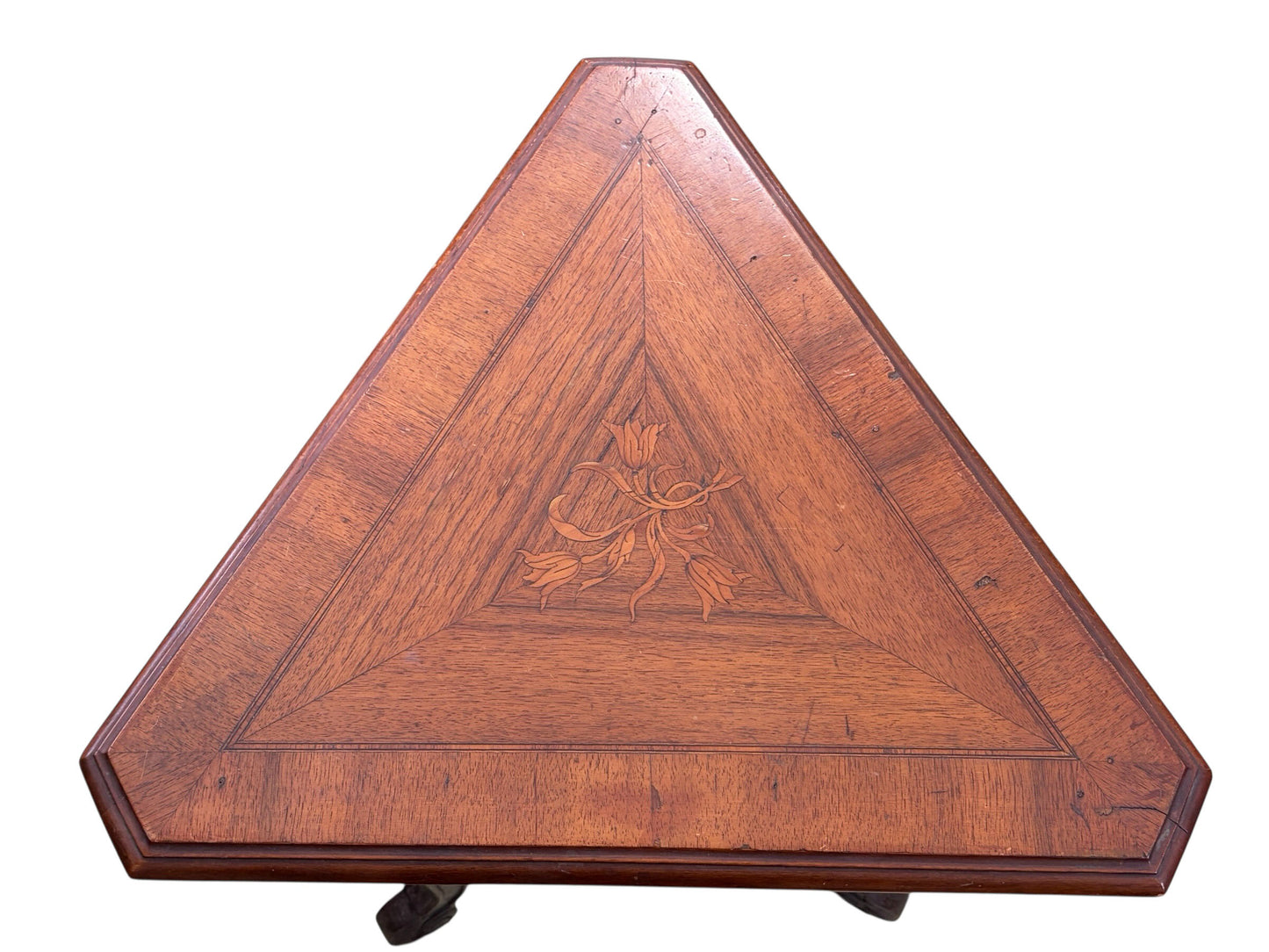 #214  Late 19th-Century English Triangular Accent Table  Cugini Lanzani