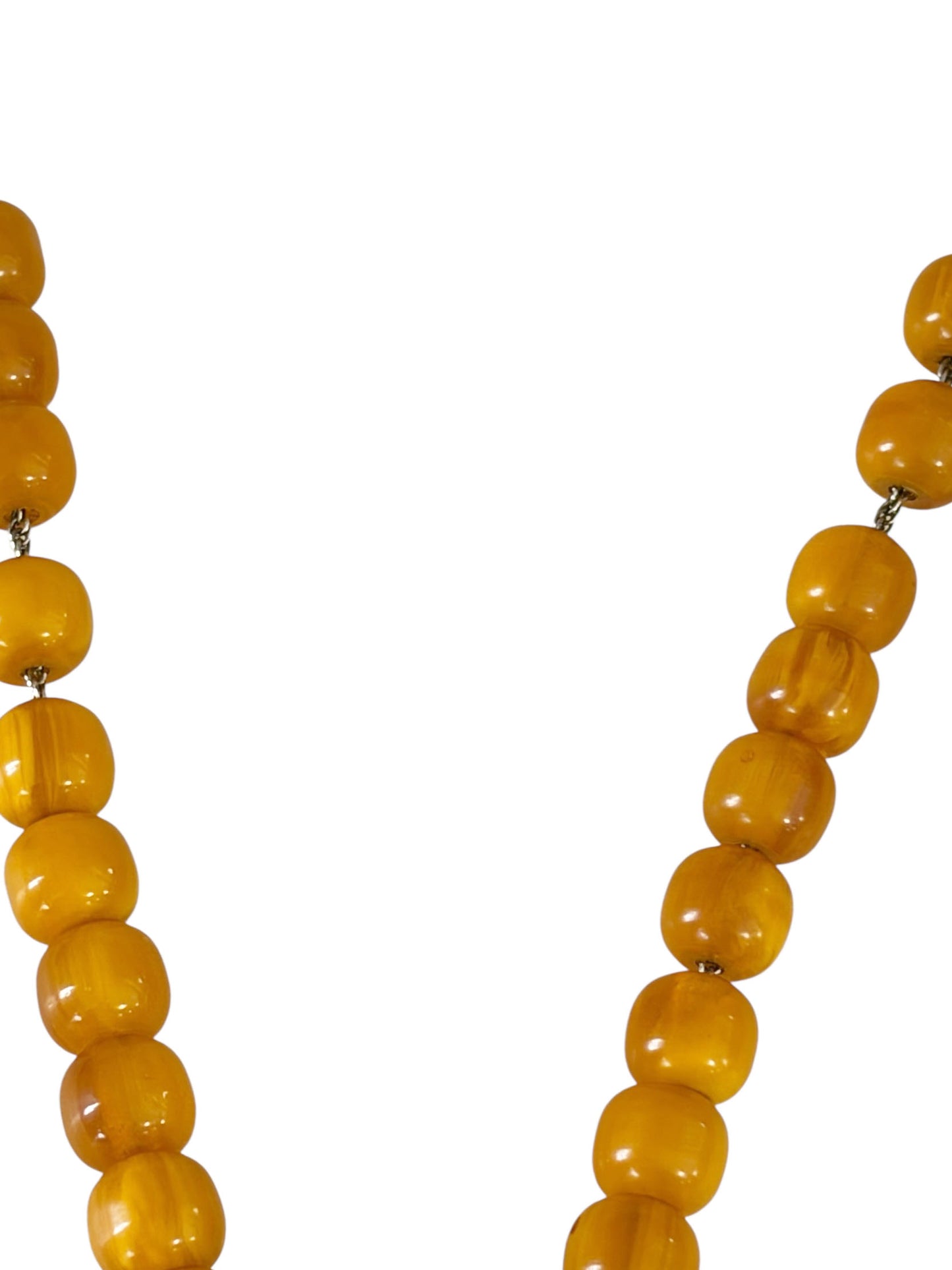 #139 Vintage  Designer Silver pendant Amber and Brazilian Amethyst Necklace