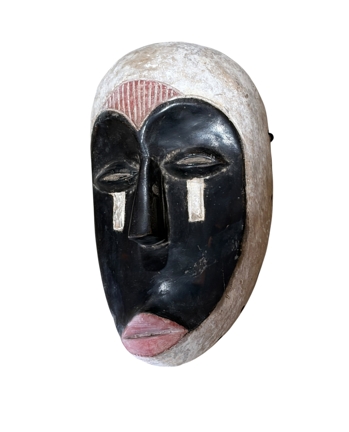 # 1295  Vintage   Fang Mask Elongated Face Gabon African Mask 14" H