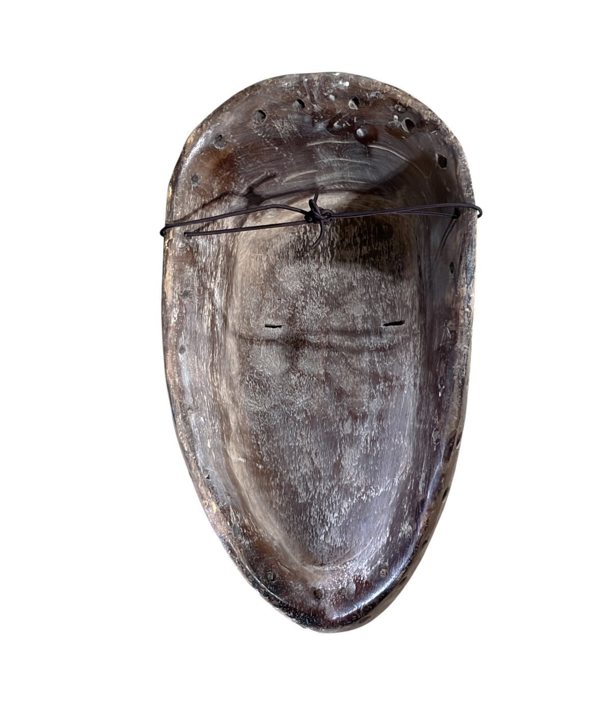 # 1295  Vintage   Fang Mask Elongated Face Gabon African Mask 14" H
