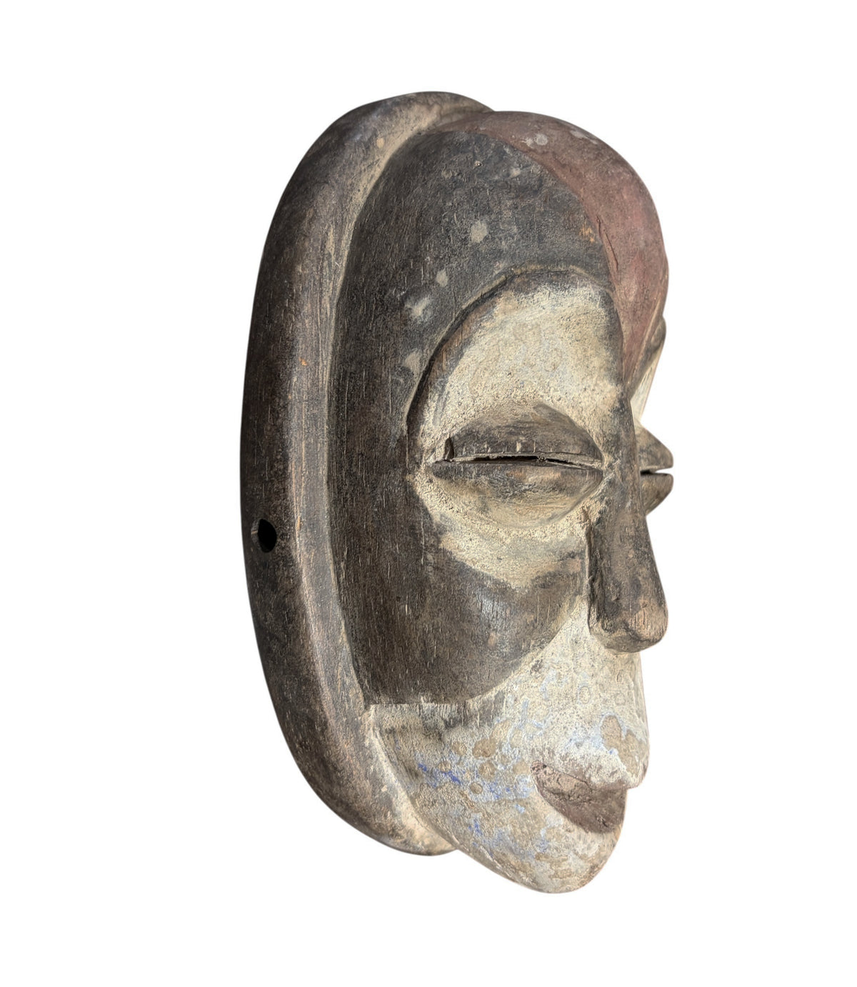 #1297/Vintage Galoa Tribe  Passport Mask Gabon 6.25" H